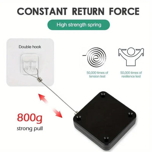 Easy-Install Automatic Door Closer - Adjustable, No-Drill Surface Mount with Sensor for Effortless Closing - Hook2Cart