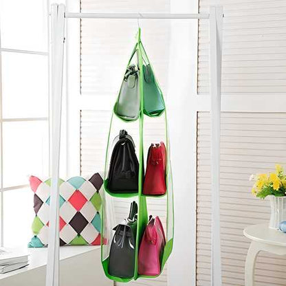 6 Pocket PVC Storage Organizer Hanging Bags - Hook2Cart